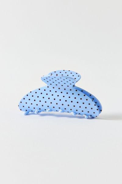 Printed Polka Dot Claw Clip