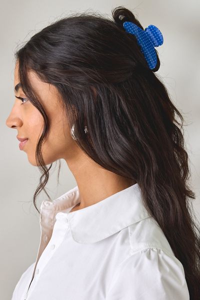 Printed Polka Dot Claw Clip