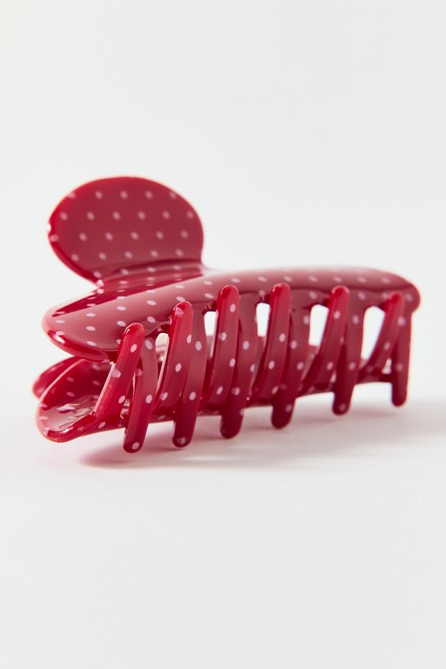 Printed Polka Dot Claw Clip #1
