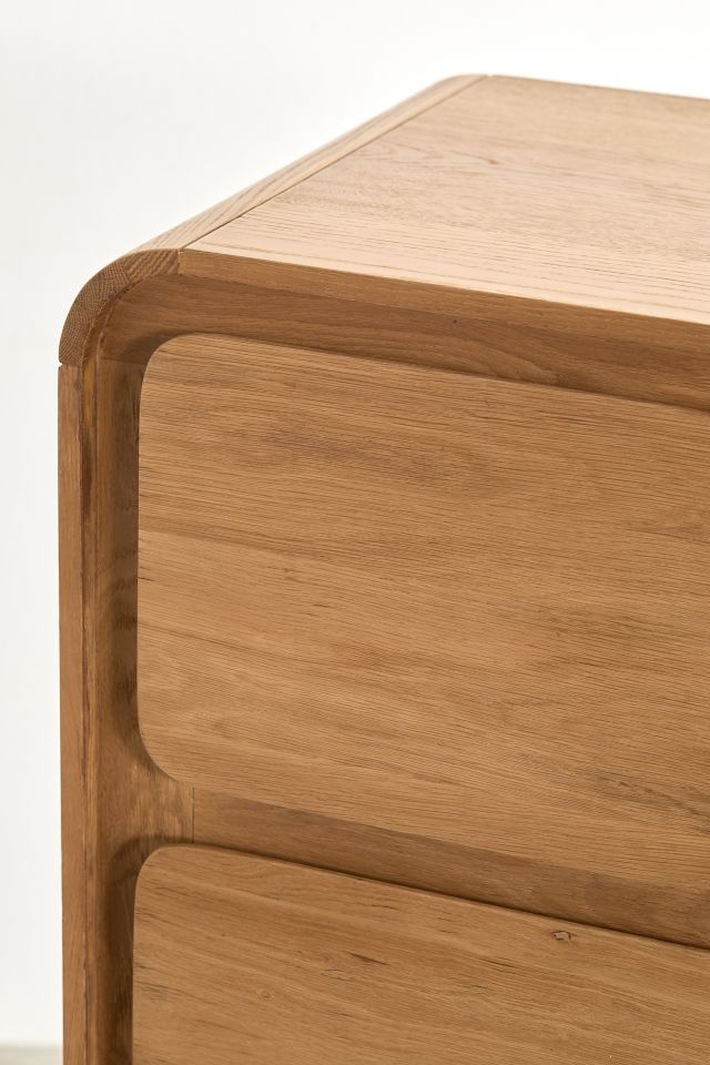 Steve Tall 4-Drawer Wood Dresser #3