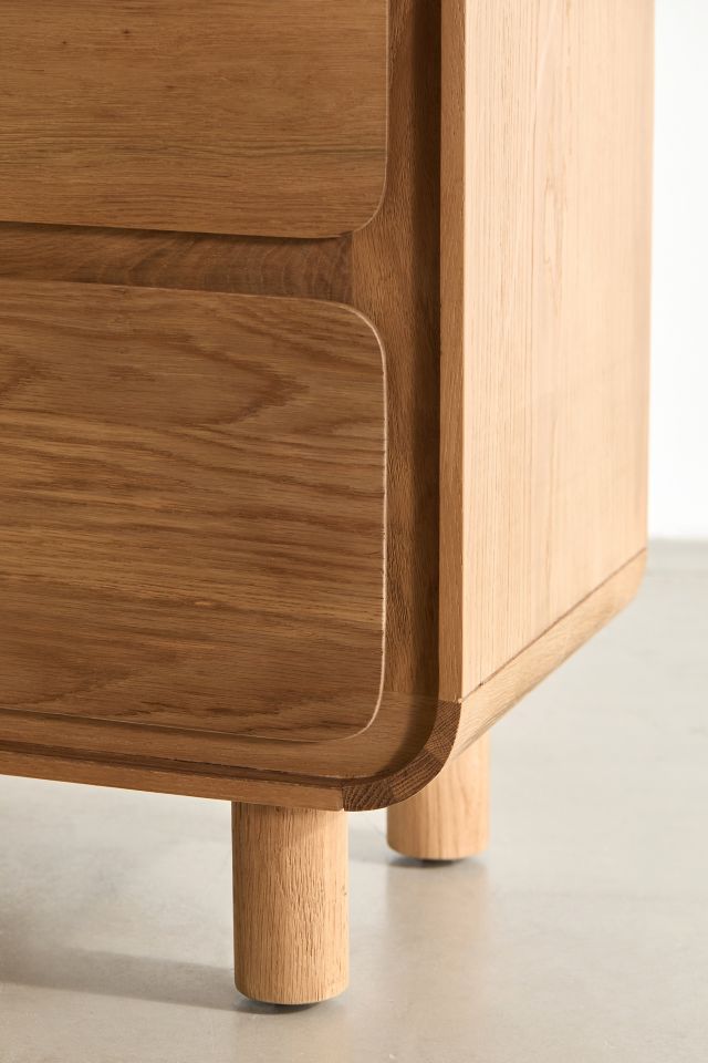 Steve Tall 4-Drawer Wood Dresser #4