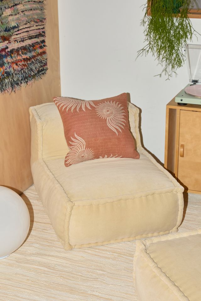 Evelyn Velvet Bean Bag Lounge Chair #1