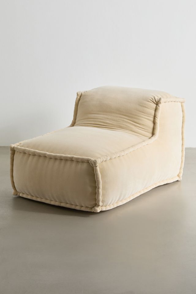 Evelyn Velvet Bean Bag Lounge Chair #3