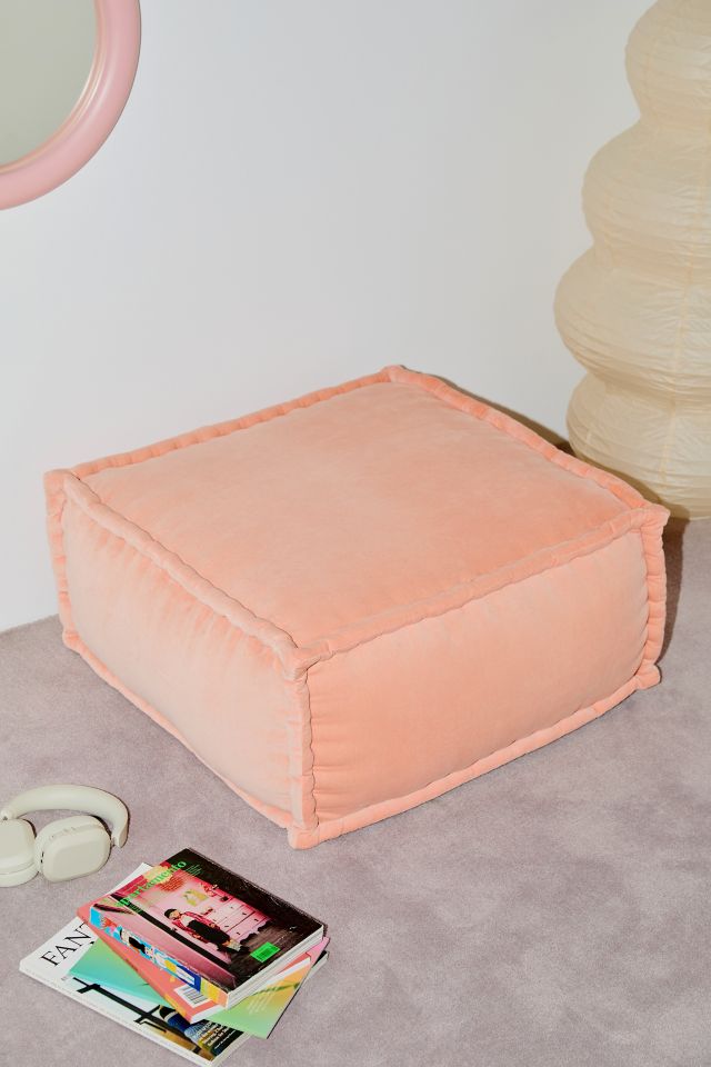 Evelyn Velvet Bean Bag Ottoman #4