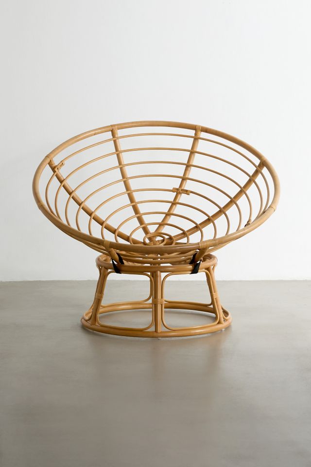 Papasan Rattan Chair & Cushion Set #1