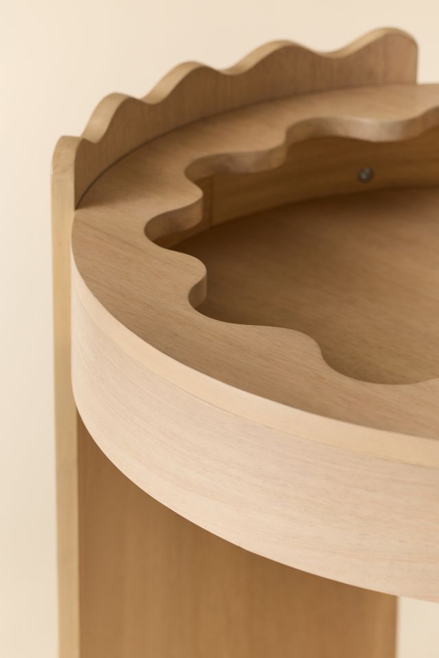 Stacie Wood Flip-Top Mirror Vanity