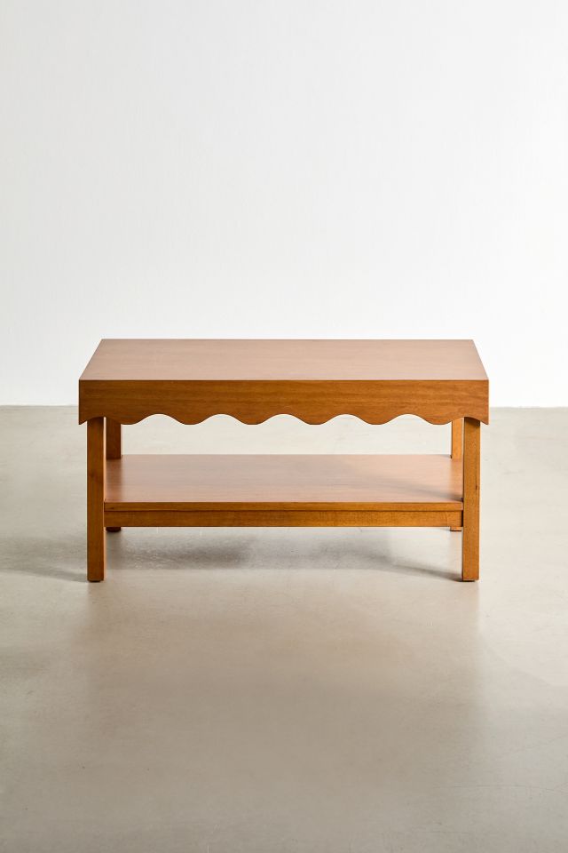 Stacie Wood Scallop Bench #1