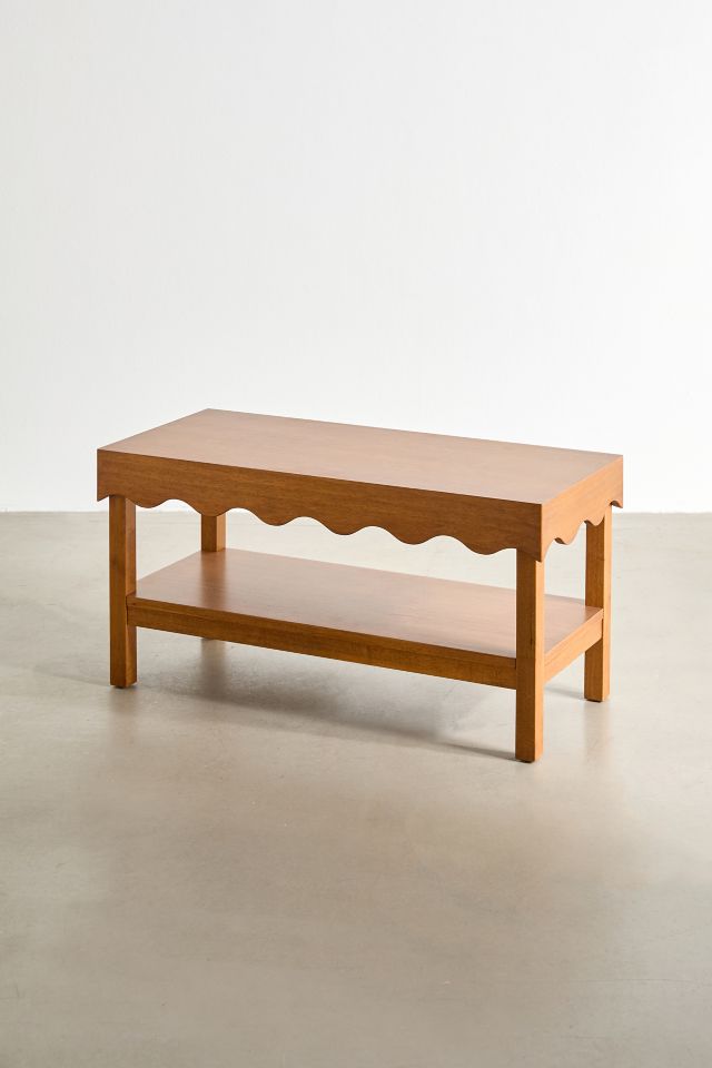Stacie Wood Scallop Bench #2