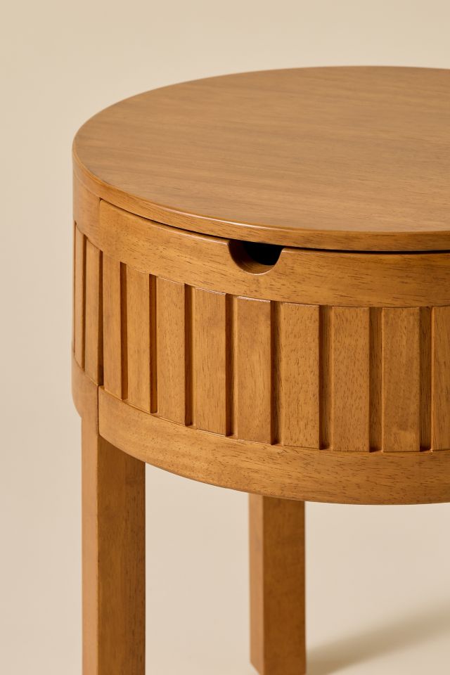 Juliette Fluted Wood Nightstand #3