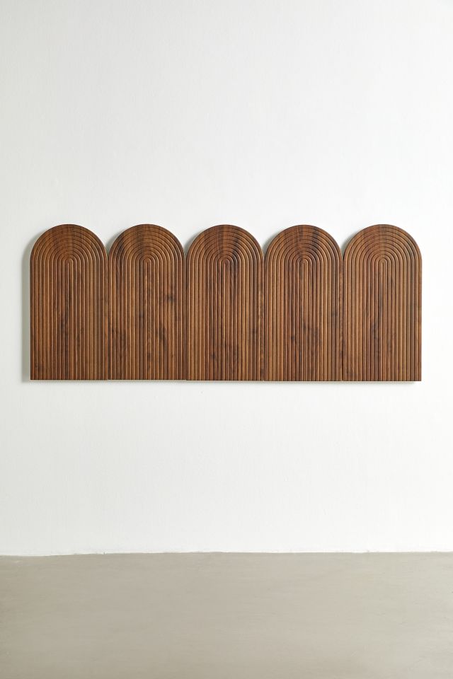 Fern Arching Wood Floating Headboard #1