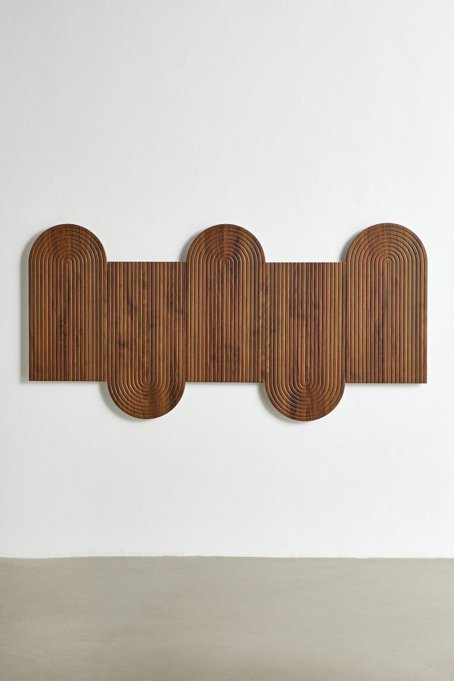 Fern Arching Wood Floating Headboard #2