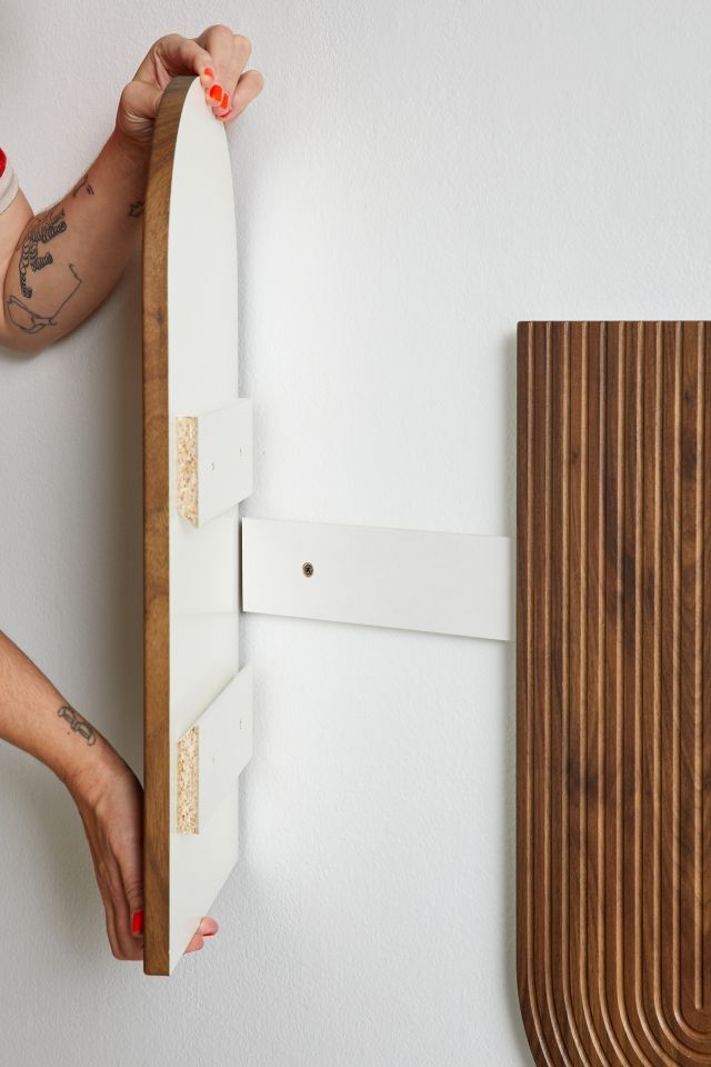 Fern Arching Wood Floating Headboard #4
