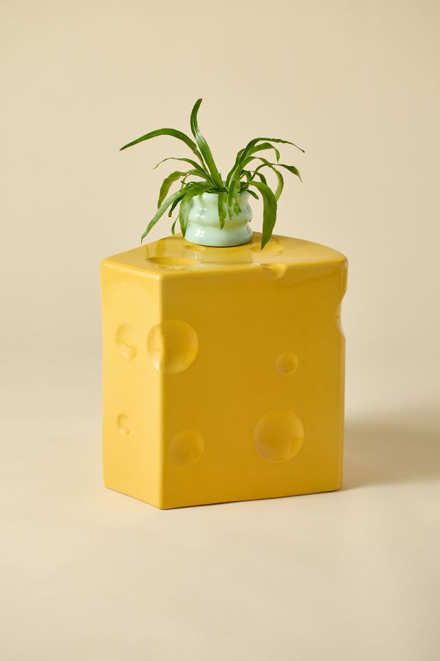 Cheese Ceramic Indoor/Outdoor Side Table #1