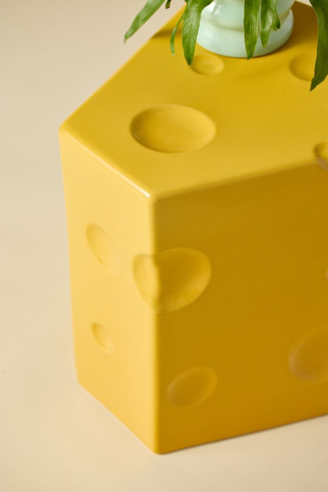 Cheese Ceramic Indoor/Outdoor Side Table #2