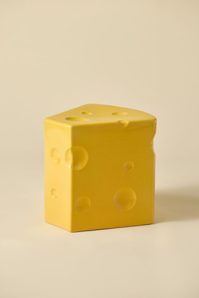 Cheese Ceramic Indoor/Outdoor Side Table #3
