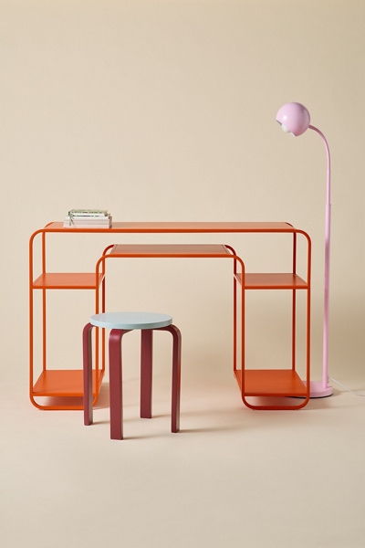 Alana Metal Desk in Orange at Urban Outfitters
