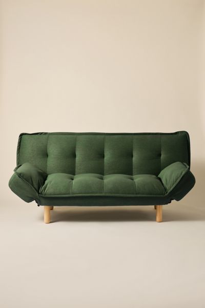 Urban Outfitters Lisa 3-seater Convertible Sleeper Sofa In Green At