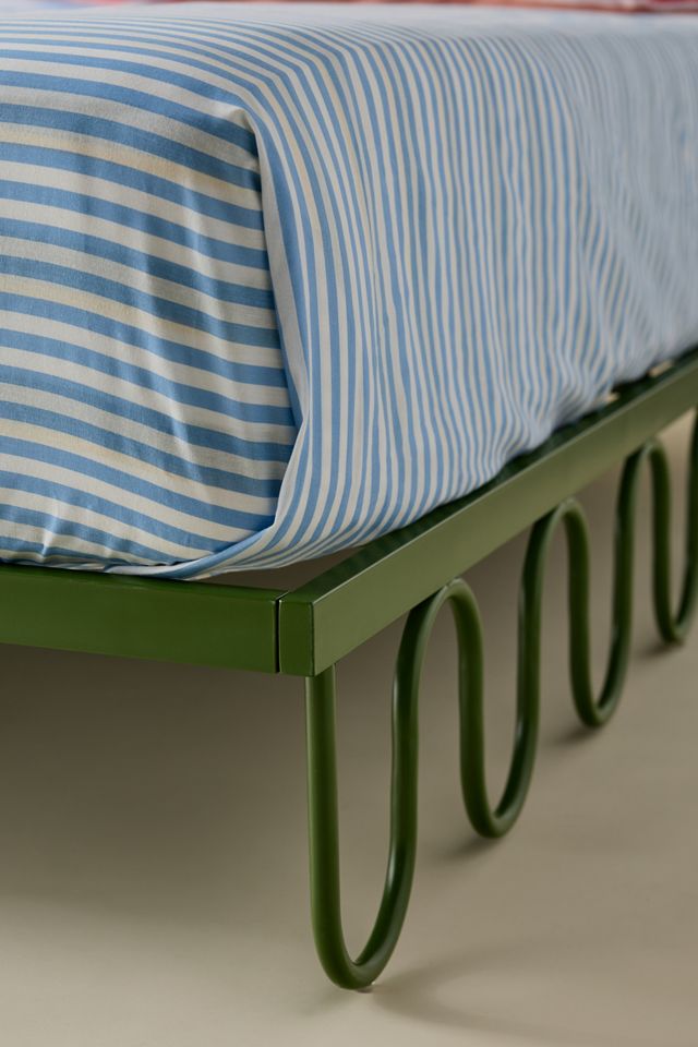 Lucie Squiggle Colorful Iron Bed