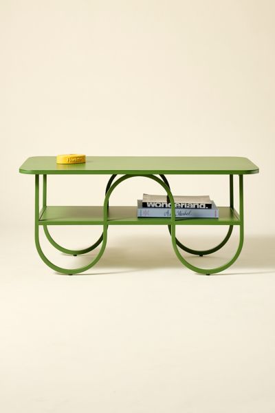 Urban Outfitters Lucie Squiggle Iron Coffee Table In Green At