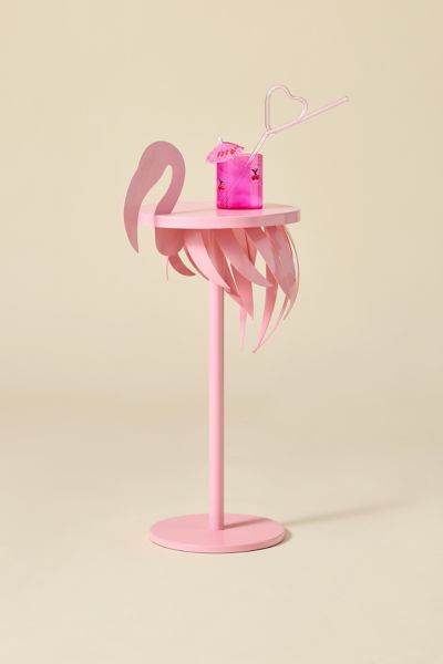 Urban Outfitters Flamingo Iron Drink Side Table In Pink At
