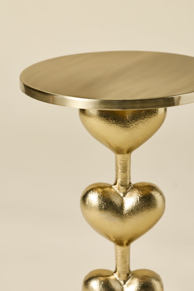 Amour Stacked Heart Drink Side Table #1