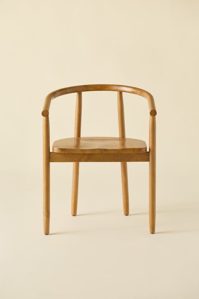 Juno Curving Wood Dining Chair #1