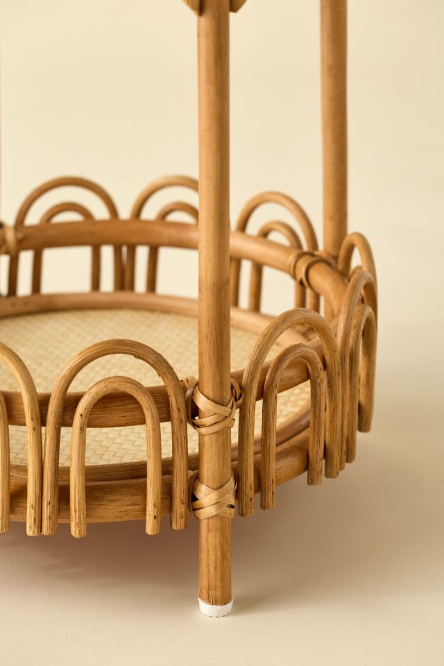 Zoe Round Rattan Storage Side Table #3