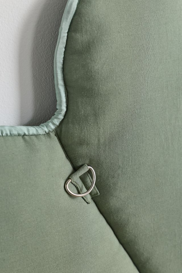 Callista Scalloped Velvet Upholstered Floating Headboard #3