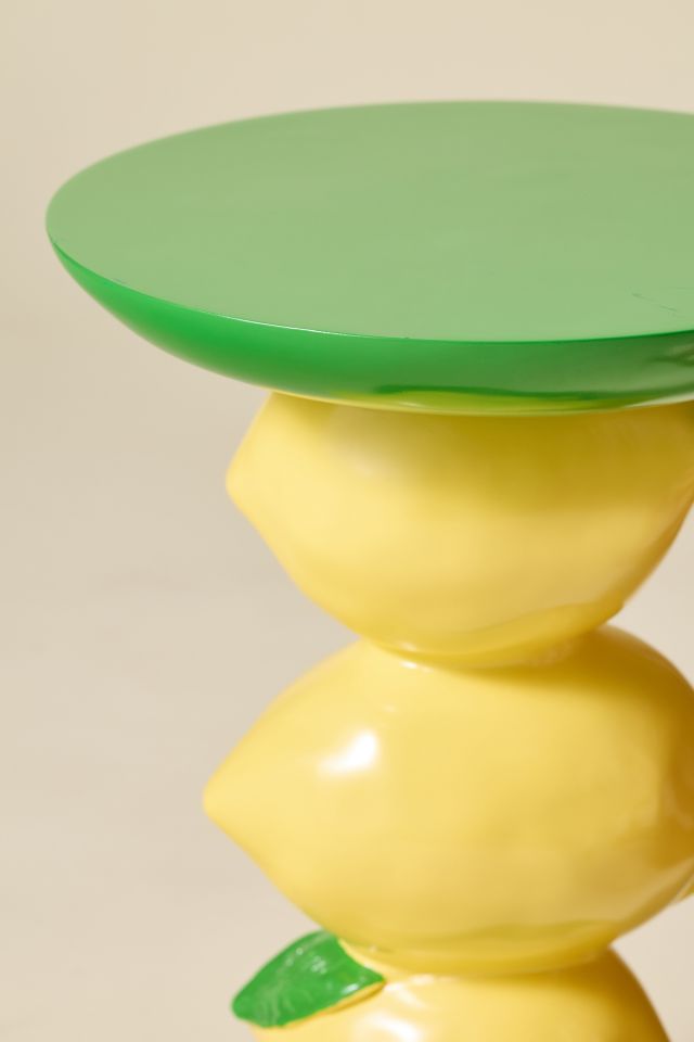 Stacked Lemon Sculpture Side Table #2