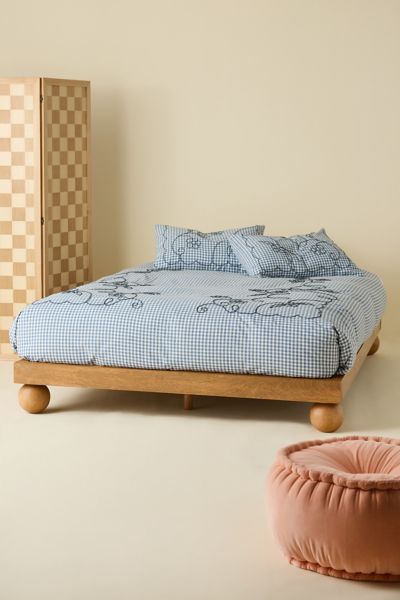 Urban Outfitters Knox Wood Platform Bed In Acorn At  In Acorn