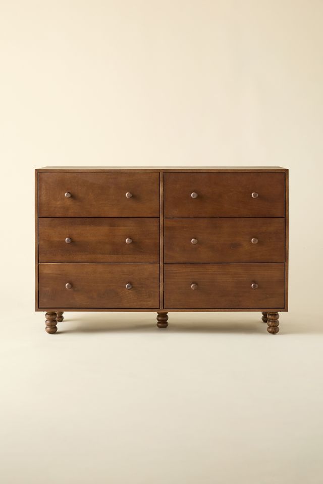 Clara 6-Drawer Wood Dresser #1