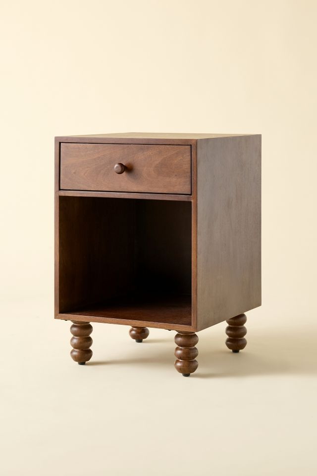 Clara Wood Storage Nightstand #1