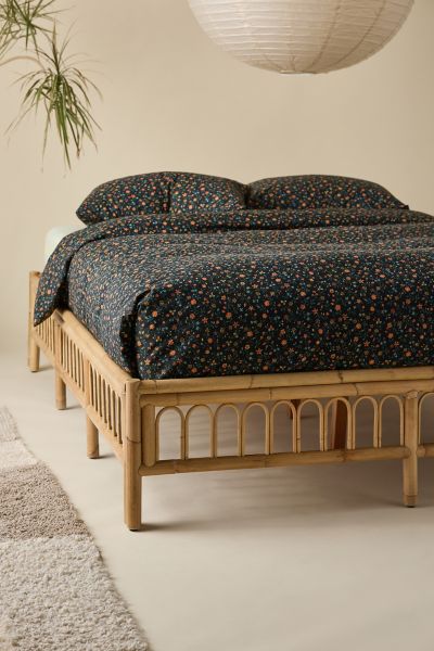 Zoe Rattan Platform Bed