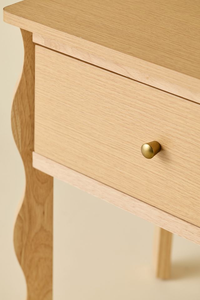 Sylvie Squiggle Wood Storage Nightstand #2