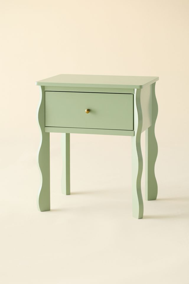 Sylvie Squiggle Wood Storage Nightstand #1