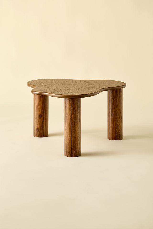 Bali Organic Shaped Wood Coffee Table #1