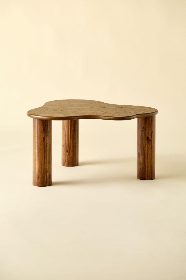 Bali Organic Shaped Wood Coffee Table #2