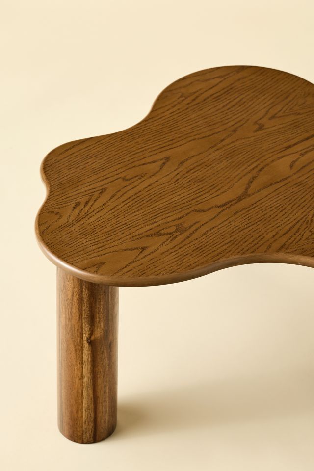 Bali Organic Shaped Wood Coffee Table #3