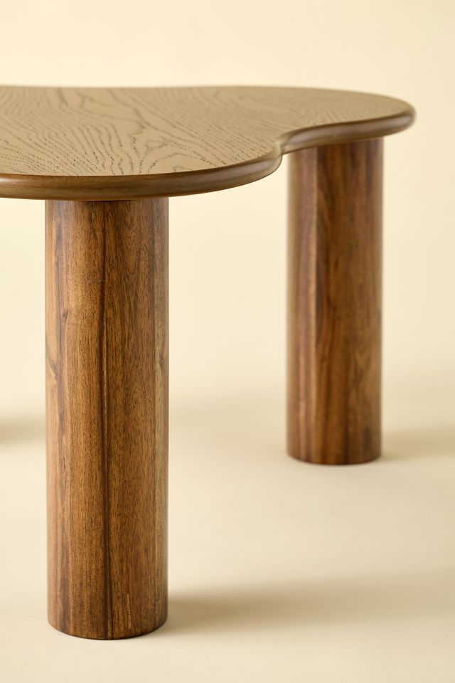 Bali Organic Shaped Wood Coffee Table #4