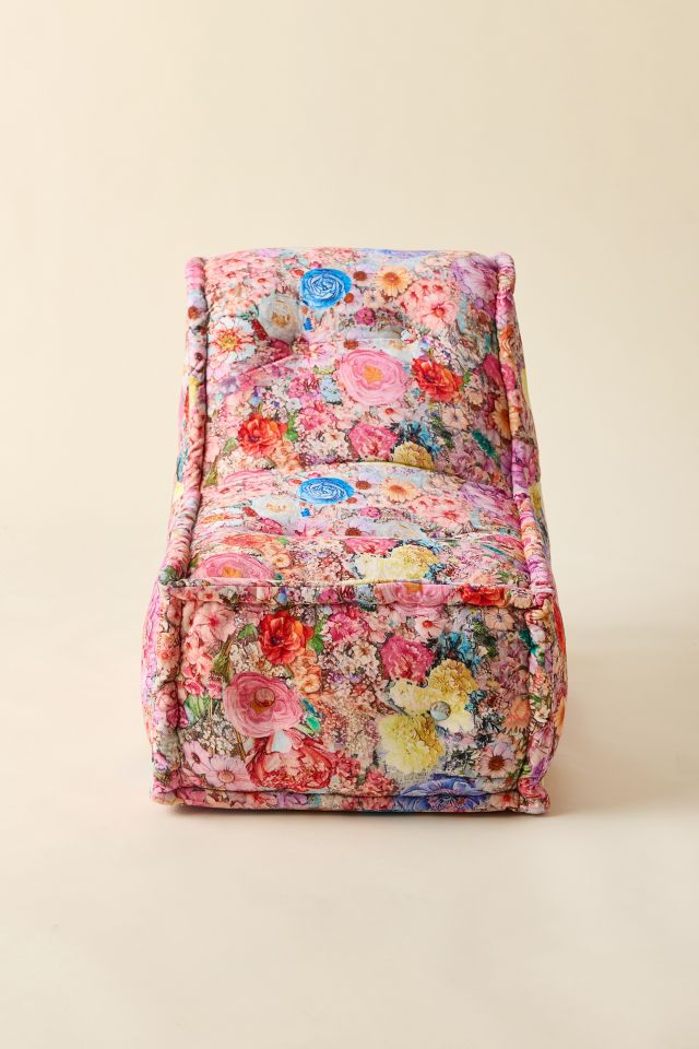 Reema Patterned Velvet Lounge Chair #1