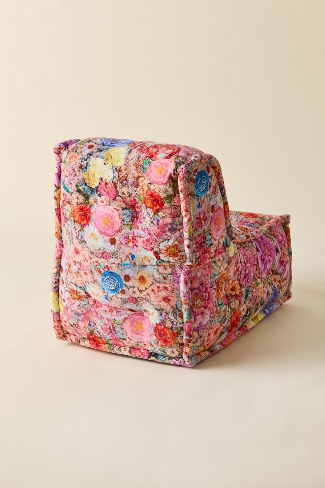 Reema Patterned Velvet Lounge Chair #2