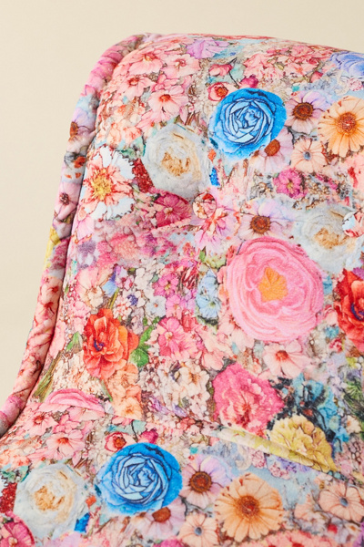 Reema Patterned Velvet Lounge Chair