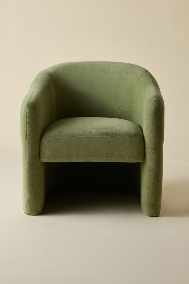 Skye Curving Upholstered Arm Chair #1