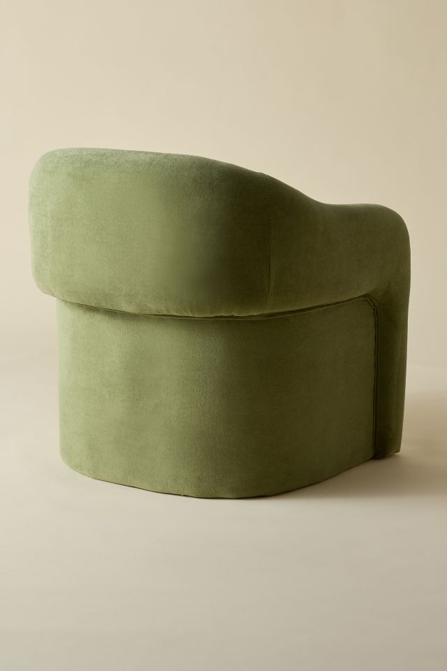 Skye Curving Upholstered Arm Chair #2