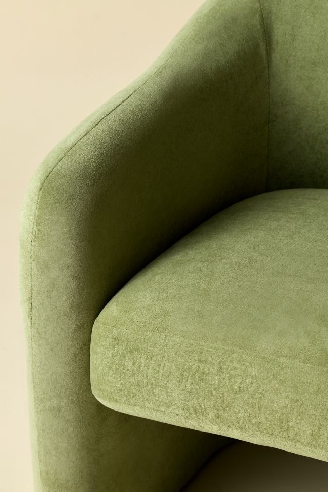 Skye Curving Upholstered Arm Chair #3