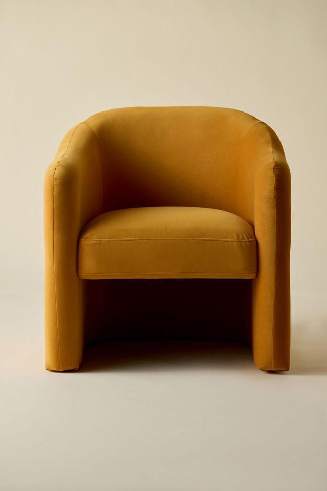 Skye Curving Upholstered Arm Chair #1