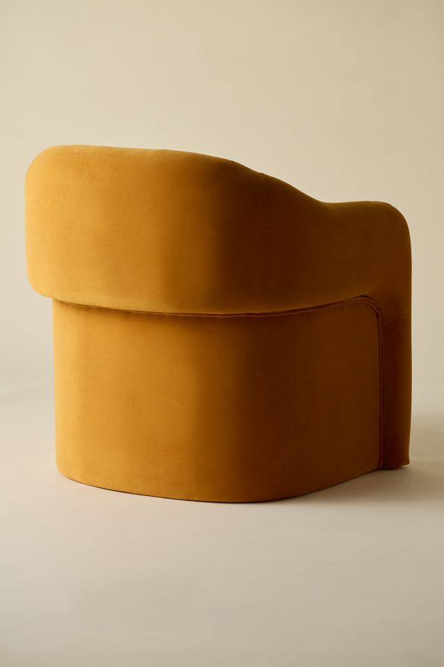 Skye Curving Upholstered Arm Chair #2