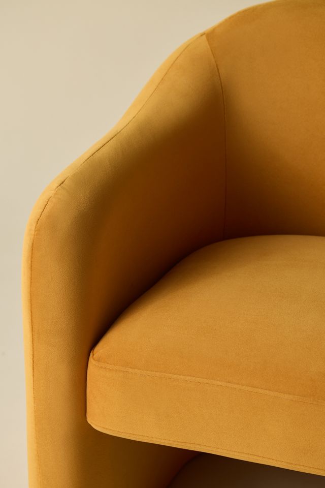 Skye Curving Upholstered Arm Chair #3