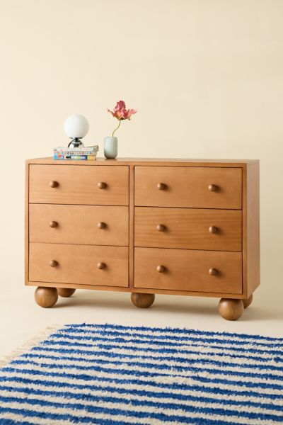 Urban Outfitters Knox 6-drawer Wood Dresser In Acorn At