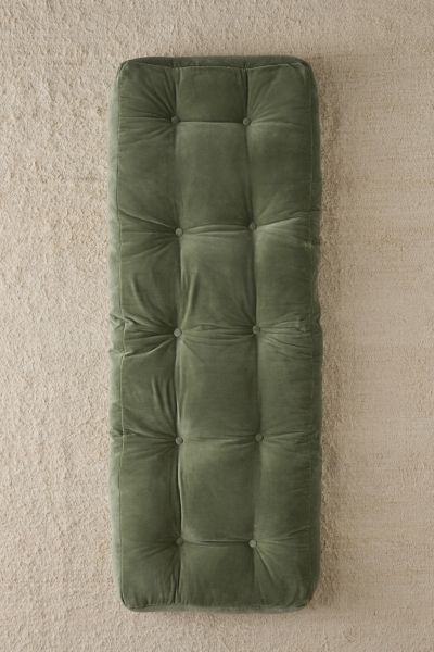 Urban Outfitters Finn Velvet Rohini Daybed Cushion In Green At